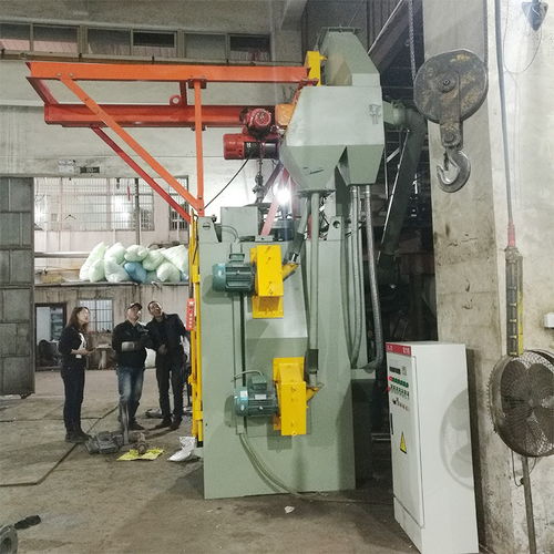 Q372吊钩式抛丸机 五金挂具吊挂式抛丸在机电行业的关键应用